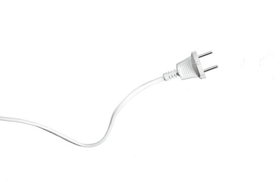 plug on white background