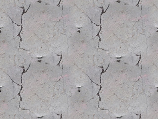 Seamless texture - cracks on the concrete wall