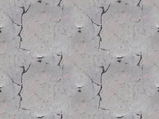 Seamless texture - cracks on the concrete wall