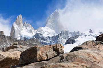 Fitz Roy mountain in El Chalten Patagonia Argentina.