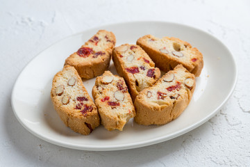 biscuits biscotti on a plate