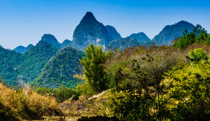 mountains in autumn