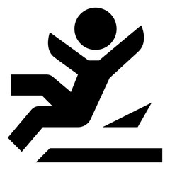 Slip And Fall Vector Icon