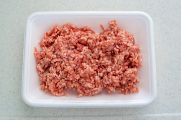 pork minced meat from a japanese supermarket.