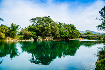 Landscape with lake and trees  