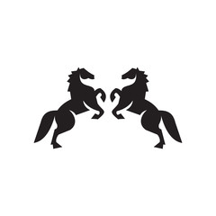 Horse logo icon design template