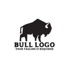 Bull logo icon design vector template