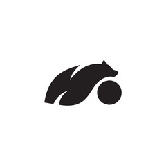Bear icon logo design vector template