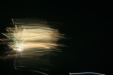 Fireworks, and light in the darkness, the abstract background