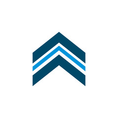 Arrow logo design vector template