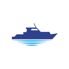 Fototapeta na wymiar Ship icon logo design