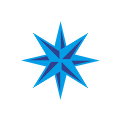 Compass icon logo design vector template