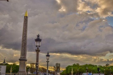 Obelisco egipcio en la plaza de la Concorde