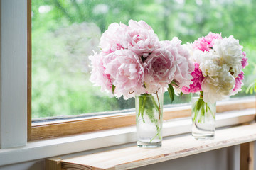 Peonies Bouquet- pink white