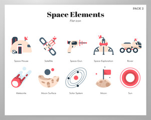 Space elements flat pack