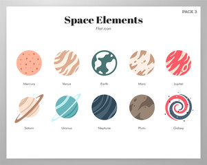 Space elements flat pack