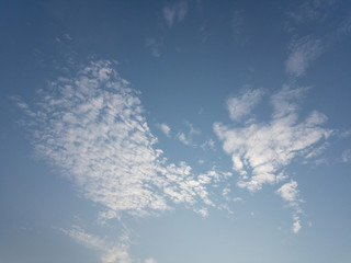 Naklejka na ściany i meble morning sky with beautiful clouds