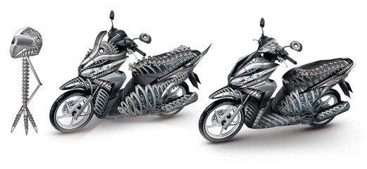 Skeleton Bike 01