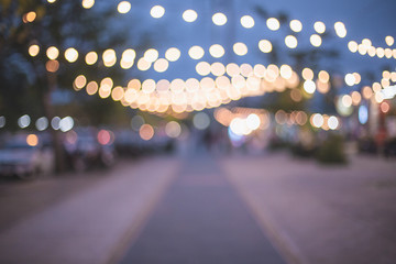 Abstract bokeh of road background - Image