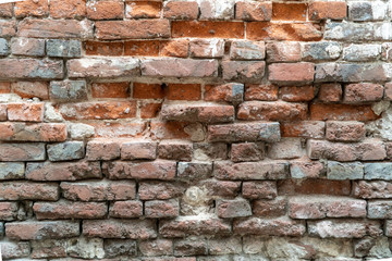 Texture of the old brick wall
