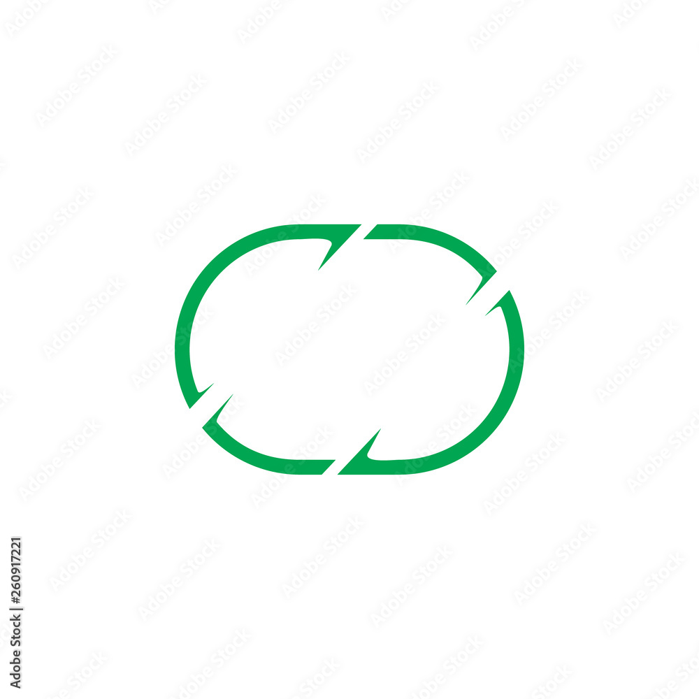 Poster circle loop arrow rotation frame vector