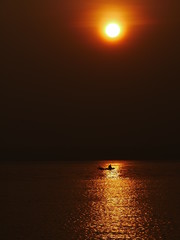 Watch the sunrise at the reservoir.