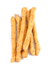 bread sticks isolated on a white background