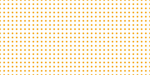 Polka dots pattern seamless orange on white background. Summer vector design.