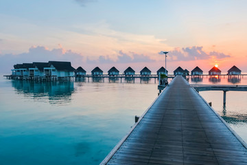 モルディブの夕焼け