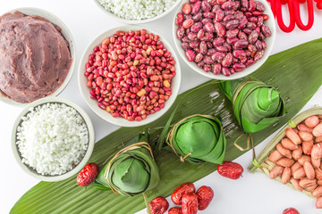 Chinese traditional festival delicacies Dragon Boat Festival Zongzi..