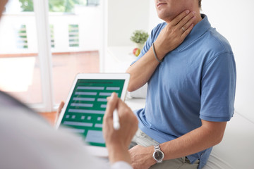 Patient visiting a doctor