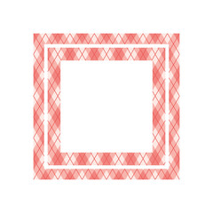 textile pattern frame isolated icon
