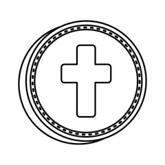 first communion cross icon