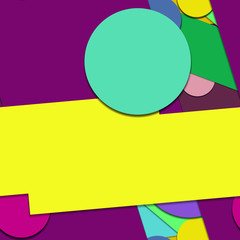 Flat material design - Creative vector trend seamless