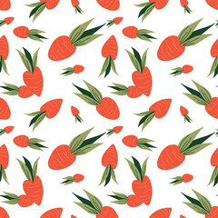 Carrot seamless pattern.
