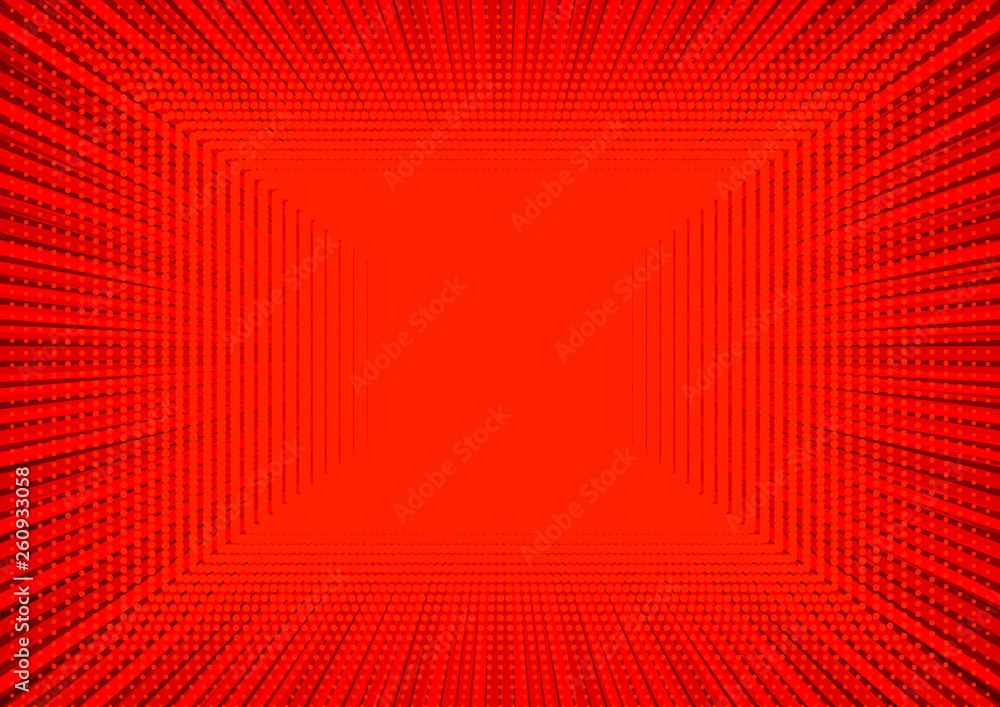 Poster abstract comic red background for style pop art design. retro burst template backdrop. light rays ef