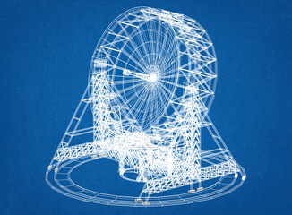 large satellite dish