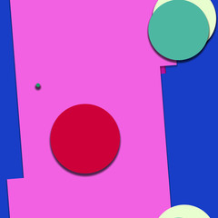 Flat material design - Creative vector trend seamless