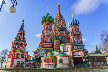 St Basil's cathedral on Red Square in Moscow.