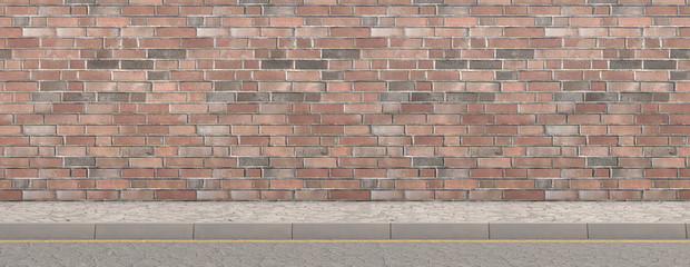 Pavement Street And Wall Backdrop