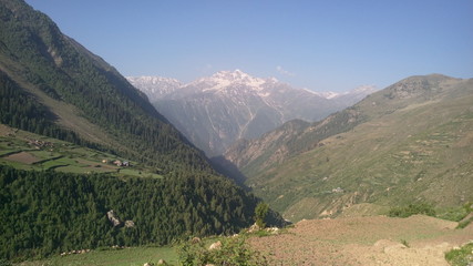 Naklejka premium snow on mountain