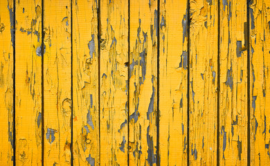 old wooden surface with cracked faded paint