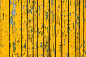 old wooden surface with cracked faded paint