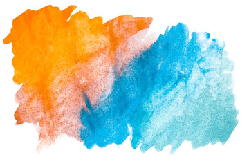 Abstract watercolor art hand paint on white background. Watercolor background