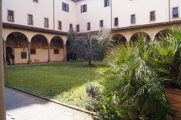 Cloister of the Cenacle of Ognissanti, Florence, Italy