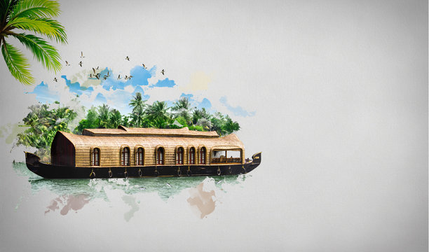 ALLEPPEY BOAT HOUSE, KERALA, INDIA