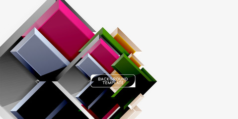 Glossy arrows geometric background