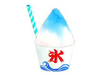 ブルーハワイかき氷