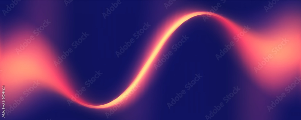 Fototapete Colorful Fluid Gradient Shape Background with Place fo Text. Abstract Backdrop