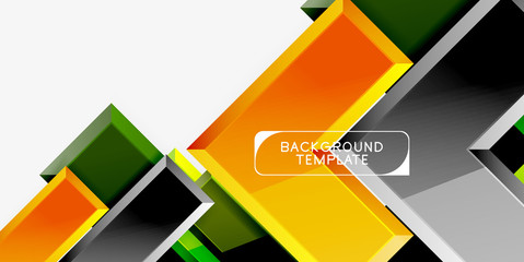 Glossy arrows geometric background